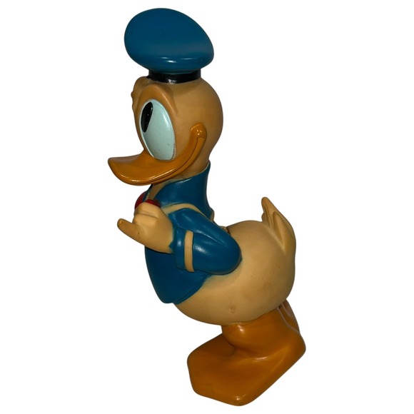 Vintage Walt Disney Donald Duck Coin Bank Piggy Bank Illco Rubber 12"‎ W/Stopper - Picture 5 of 7